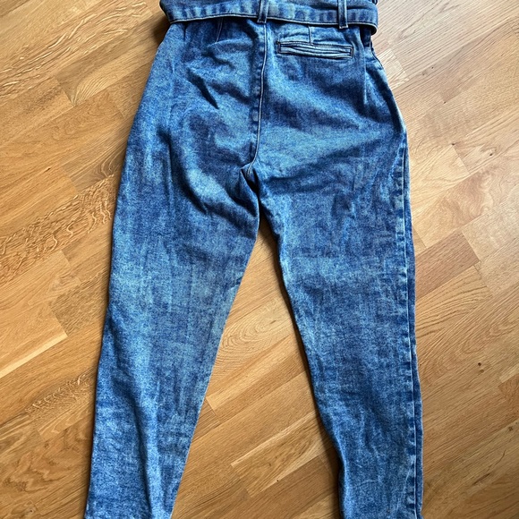 Sezane Austin Paperbag Trousers Jeans 34 - Picture 2 of 9